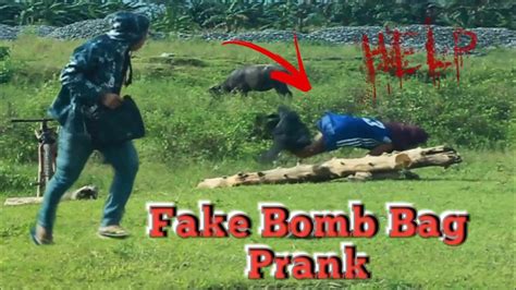 fake bag bomb prank|bomb bag prank.